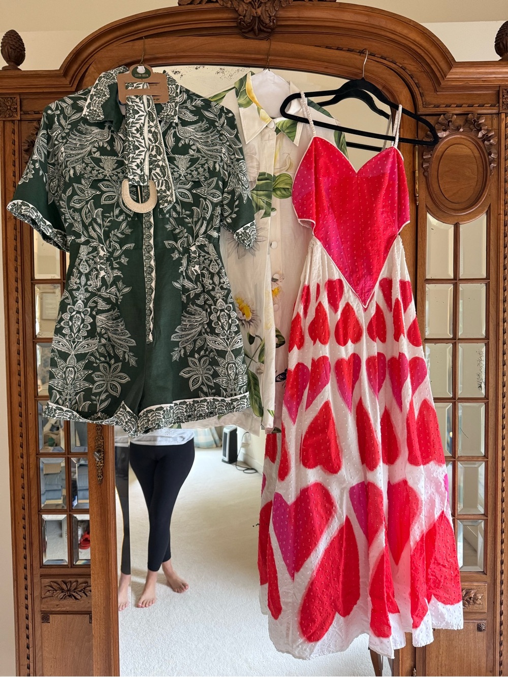 FARM Rio Red and White Heart-Print Maxi Dress - Picture 2 of 5